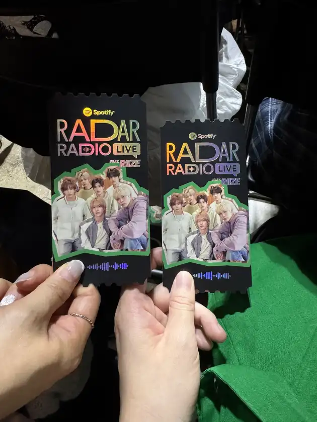 Spotify RIIZE 상위 5% 리스너만 갈 수 있던 RADAR RADIO LIVE